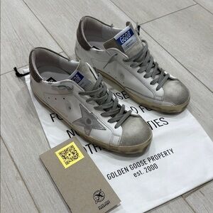 Golden Goose Men's Silver Sneakers